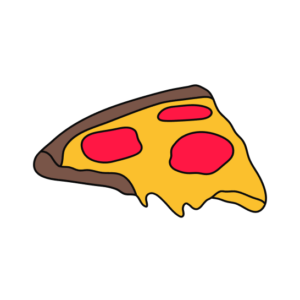 Sticker mit Pizza